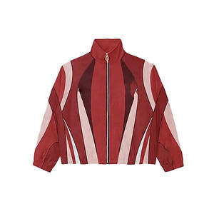 Custom Logo High-Design Windbreaker For Men <b>Waterproof</b> Printed Solid <b>Tracksuit</b> Elastic Stand Collar Plus Size Winter SI-MTS-07 - Product Image 4