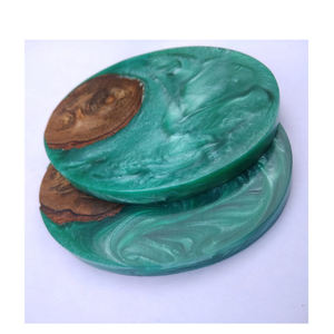 4 Pcs Super Looking <b>Set</b> of Personalized Color Epoxy Resin & Wood Square <b>Coaster</b> Epoxy Resin <b>coaster</b> <b>Set</b> - Product Image 5