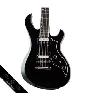 Guitare électrique authentique Victory Deep Green Satin avec touche en ébène et dos/côtés en érable - Product Image 1