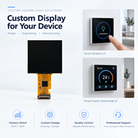 Écran OLED carré personnalisé de 1,85, 1,97, 2,07, 2,4 pouces pour montre connectée, robot, HMI automobile, médical, industriel, et dispositifs portables