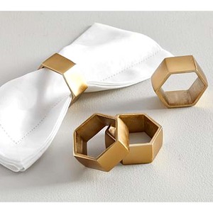 Ronds de Serviette Bud Vase Porte-Fleur Clair Décor De Table Triangle Conception De Mariage Restaurant Design Plat Vaisselle Anneau De Serviette - Product Image 5