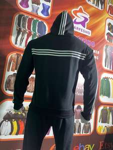 Trajes de chándal de nailon para hombre hechos en fábrica de alta calidad Logotipo personalizable Ropa deportiva de lana de invierno en tamaño XXL para trotar - Product Image 3