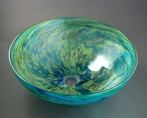 Bol de service à salade en bois de manguier fait à la main en résine époxy de qualité supérieure Design moderne et fêtes de mariage d'Inde - Product Image 4