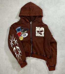 เสื้อฮู้ดดี้ปักลายผู้ชาย ดีไซน์ใหม่ล่าสุด คุณภาพพรีเมียม คลาสสิกสำหรับฤดูหนาว กันลม เหมาะสำหรับกิจกรรมกลางแจ้ง - Product Image 3