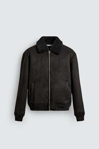 Veste cargo décontractée pour homme en denim enduit, à col montant, à bouton simple, lavée, avec capuche, service OEM, imperméable et coupe-vent - Product Image 5