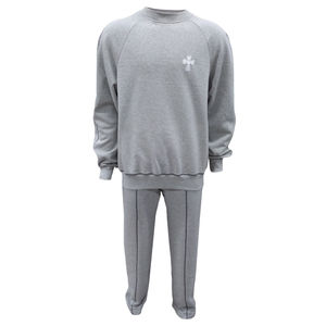 Ensemble sweat à capuche à col rond personnalisé pour hommes avec logo imprimé Survêtement de sport jogging décontracté pour la saison de printemps Survêtement brodé - Product Image 1