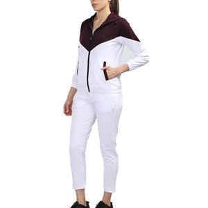 Women's Casual Two-Piece Set Tracksuits Custom Street Style Hooded & Jogger Tracksuit Winter <b>Zip</b> <b>up</b> Tracksuits Set - Product Image 3