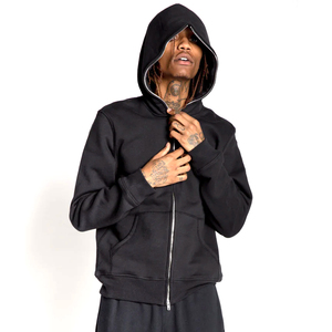 Reasonable Prices Latest Collection <b>Men</b> Full <b>Zip</b> <b>Up</b> Hoodie Best Supplier Lightweight <b>Men</b> Full <b>Zip</b> <b>Up</b> Hoodie - Product Image 2