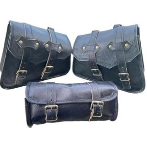 กระเป๋าแซดเดิลหนังแท้ทำมือกระเป๋า2ข้างสำหรับใส่สัมภาระเป็นมิตรกับสิ่งแวดล้อมความจุ50-70L - Product Image 4