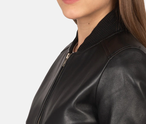 Prix raisonnable Dernière conception Meilleure qualité Mouton personnalisé Nappa Corps en cuir Manches Letterman Varsity Vestes pour les femmes - Product Image 6