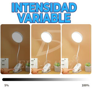 Lampe LED à batterie rechargeable avec éclairage flexible, design minimaliste et corps en plastique blanc, abat-jour blanc - Product Image 6