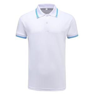 T-shirt de golf grande taille uni, imprimé par transfert thermique, en tricot extensible (spandex/coton), séchage rapide, style preppy, avec logo frontal, vente en gros - Product Image 5