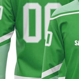 100% Poliéster Impresión por sublimación Mejor calidad Hombres Hockey sobre hielo Jersey OEM Jersey hecho a medida - Product Image 5