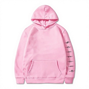 เสื้อฮู้ดดี้ Kangroo Pocket สำหรับผู้ชาย รุ่นใหม่ล่าสุด ผลิตจากผ้าฝ้าย 100% ดีไซน์ถักทอ มีซับใน สีพื้นแบบกำหนดเอง พร้อมโลโก้ - Product Image 1