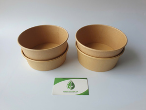 Tazón de Papel Kraft Desechable al por Mayor con Tapa de PET de 500ml/750ml/1000ml, Recipiente Redondo para Aperitivos, Frutas, Ensaladas y Alimentos para Alemania - Product Image 4
