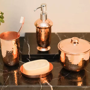 Juego de Baño de Metal Resistente, Accesorios para el Hogar de Alta Resistencia, Accesorios para Baño, Toallero, Jabonera, Portacepillos de Dientes, Bandeja de Almacenamiento - Product Image 1