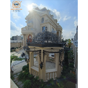 KHP Luxury Wrought Iron <b>Gazebo</b> Customizable Garden Building Weather Resistant Durable Outdoor Decoration Made in Vietnam - Product Image 3