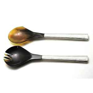 Wholesale Manufacturer Kitchen Accessories Horn <b>Small</b> Spoon <b>for</b> Restaurant Natural Horn Flatware Tabletop Household Spoon Set - Product Image 2