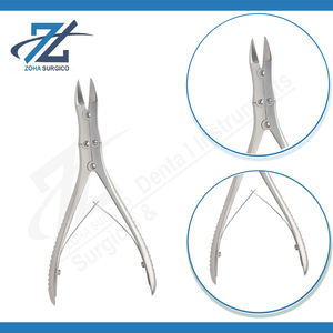 Pinza para Cortar Huesos McIndoe, Ligera, de Acción Compuesta, con Mandíbula Angulada y Puntas Prismáticas, 165 mm de Largo, Hecha en Pakistán - Product Image 3