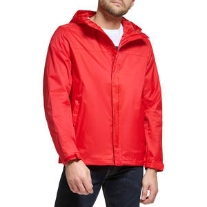 Chaqueta de lluvia de lona impermeable para hombre con función de rompevientos Colocación del logotipo frontal - Product Image 5