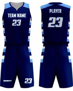 Conjuntos Personalizados Unisex al por Mayor, Camiseta de Baloncesto Reversible de Poliéster 100% Personalizada de Verano - Product Image 4