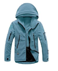 เสื้อแจ็คเก็ตมีฮู้ดผ้าฟลีซสำหรับผู้ชาย - Product Image 2