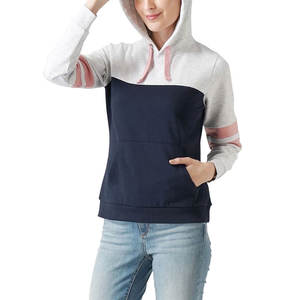 Sweat à capuche imprimé personnalisé 100% coton pour femmes, haut décontracté pour l'hiver avec placement du logo avant - Product Image 3