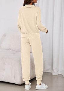 Conjunto de Sudadera Casual de Felpa con Estampado Cálido para Mujer, Sudadera con Capucha de Corte Regular para Invierno - Product Image 5