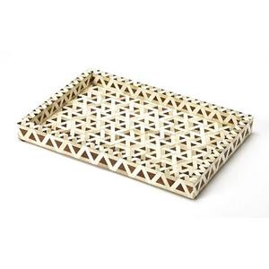 STAR CRAFTS INDIA New Arrival Handcrafted Brown Bone Inlay & Resin Rectangle Tray for Serving and Decoration at <b>Clearance</b> <b>Sale</b> - Product Image 1