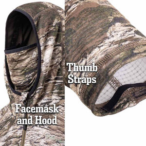 Sweat à capuche imperméable pour le sport et la chasse, manches longues pour le camping d'hiver, léger, pour homme, Kiln, mi-lourd, en laine mérinos-X respirante, en toile - Product Image 6