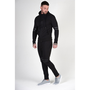 Conjunto Deportivo de Gimnasio para Hombre, de Poliéster y Algodón, con Cremallera, 350GSM, Sudadera con Capucha, Pantalones Deportivos, Fabricante Personalizado de Marca Privada OEM - Product Image 2