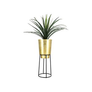 New Arrival Golden Color Flower Planter With Metal Stand and Customized Color and Size <b>for</b> Home Hotels Malls 24x49x24 cm - Product Image 5