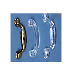Poignées d'armoire en acrylique/quincaillerie d'armoire Poignées claires/Poignées d'armoire transparentes polies pour poignée de porte d'ustensiles de cuisine et de restaurants - Product Image 1