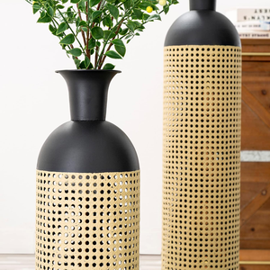 Modern Premium Iron Round Floor <b>Vase</b> for Wedding and Classic Home Decor Instant Traders <b>Decorative</b> <b>Vase</b> in Different Sizes - Product Image 2
