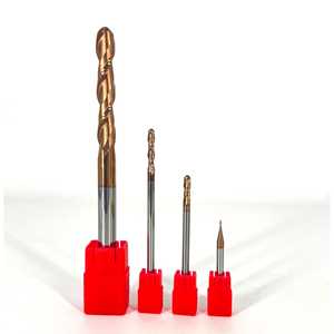 METALDUR 12*200 2FLUTE BALLNOSE COPPER END MILL 55HRC TiCN ENDUIT pour CNC Router Square End Mill avec 3.175mm 4mm Diamètre de tige - Product Image 1