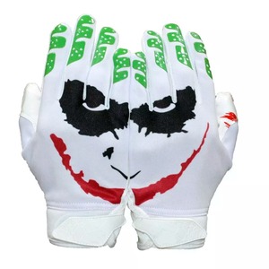 Gants de football américain professionnels pour hommes Accessoire d'entraînement doux et confortable en cuir et néoprène de haute qualité - Product Image 1