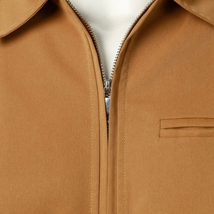 Chaqueta de hombre de color sólido con cremallera a prueba de viento moda hombres bombardero chaqueta de cuero hombres invierno cuello de piel sintética a prueba de viento - Product Image 5