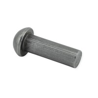 Rivet à tête ronde solide en acier inoxydable A2 304, diamètre 3 mm, longueur 0,118 5 mm, finition brute, conforme à la norme NFE 27153