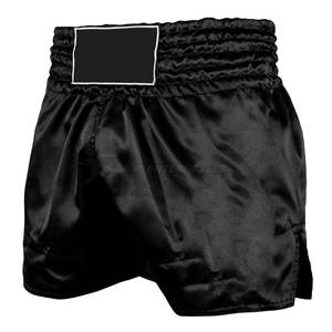 Pantalones cortos de Muay Thai de Color sólido hechos a medida para hombres, nuevo estilo, ropa de artes marciales de boxeo, 100% de algodón, duradero, fabricado en Pakistán - Product Image 1