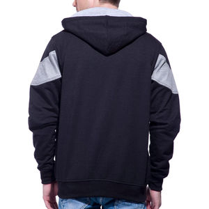 Sweat-shirts de sport pour hommes en coton et polyester de bonne qualité, à capuche, fermeture éclair, logo personnalisé OEM, coupe ajustée - Product Image 6