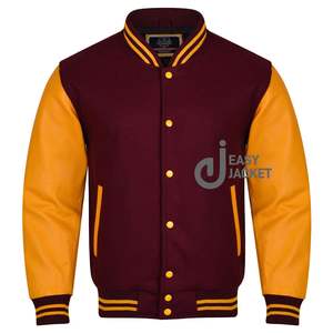 Chaqueta de cuero Varsity para hombre, nuevo diseño, estilo 2025, fabricante de ropa personalizada, chaquetas para hombre - Product Image 5