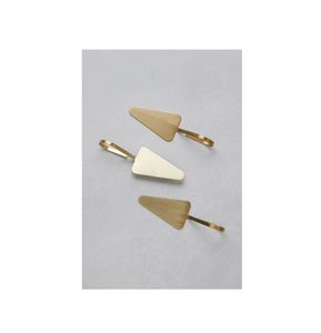 Brass & <b>Cake</b> <b>Cake</b> <b>Server</b> Set of 2 with Leaf Design for Home at Lower Price <b>Cake</b> Flatware Sets - Product Image 3