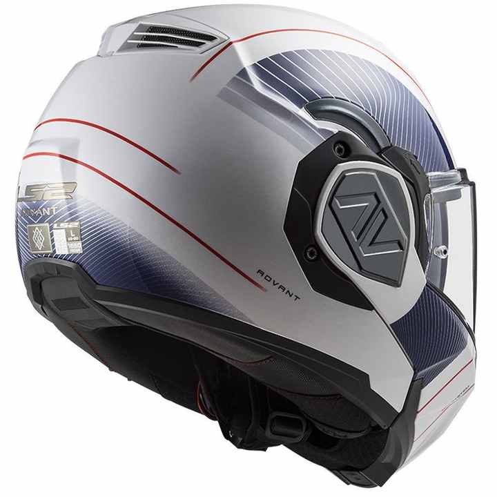 LS2 ADVANT COOPER WHITE-BLUE HELMET