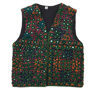 Koti fait à la main pour enfants, gilet de style brodé à la main Ajrak, Koti Design Ajrak/gilet en gros - Product Image 1