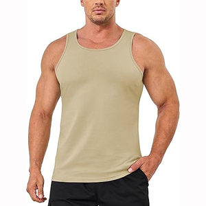 Verano de alta calidad personalizado OEM entrenamiento en blanco fitness gimnasio desgaste hombres camiseta sin mangas hombres camisetas sin mangas hombres - Product Image 5