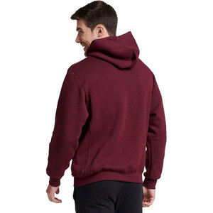 Drawstring Cotton Blend Hoodie Unisex <b>Pullover</b> Plain Hooded Sweatshirt Hoodie - Product Image 6