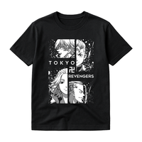 Fabricants de vêtements Impression numérique personnalisée Graphique Anime Lavage à l'eau T-shirt en coton surdimensionné pour hommes
