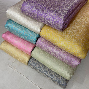 Tissu de brocart de haute qualité pour robes et mariages Textile jacquard et brodé luxueux pour l'approvisionnement en gros des filles - Product Image 1