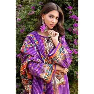 Conjunto de traje Khaddar estampado de 3 piezas para mujer SD-52234 - Product Image 1