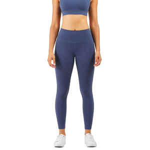 Conjunto de yoga para chicas con logotipo personalizado al por mayor, mallas de entrenamiento para correr de manga larga para mujeres, equipo deportivo de calidad superior para mujeres - Product Image 6